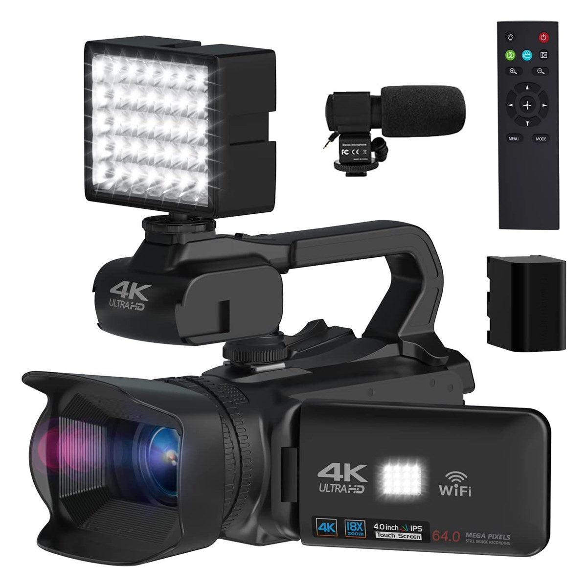 Caméscope 4K NPX108 zoom optique 20x