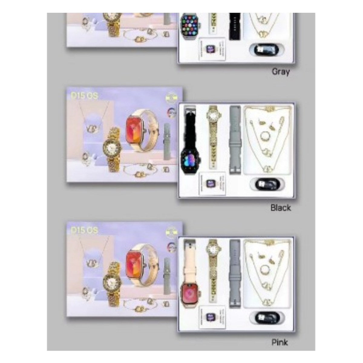 Montre connectée D15 GS – coffret