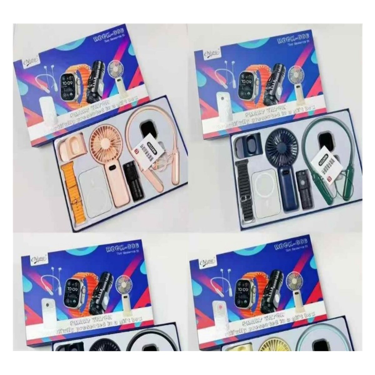Montre connectée Rock-006 – coffret multi-accessoires