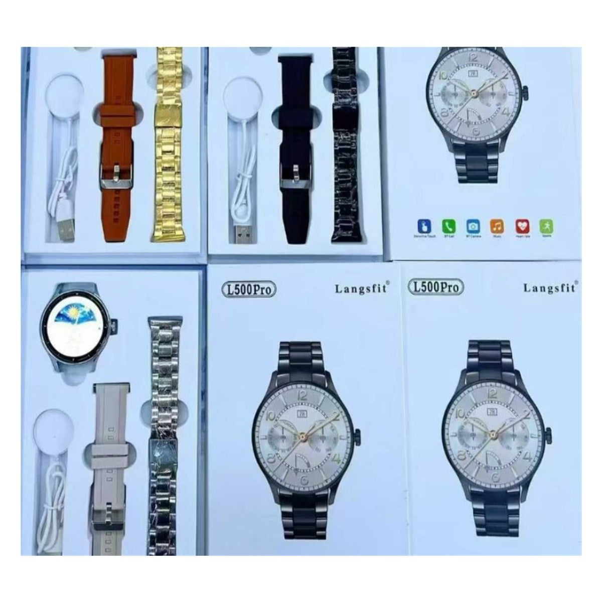 Montre connectée ronde L500 Pro